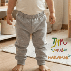 Pantaloncito Joggin c/puño Naranjo color Melange