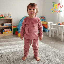 Conjunto Buzo y Babucha Plush Rosa