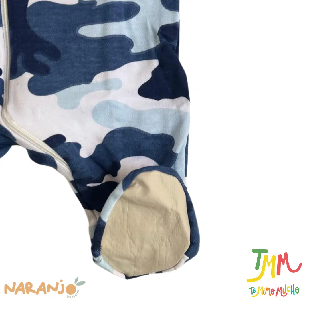 Enterito Dormilon Camuflado Naranjo Azul - Image 4