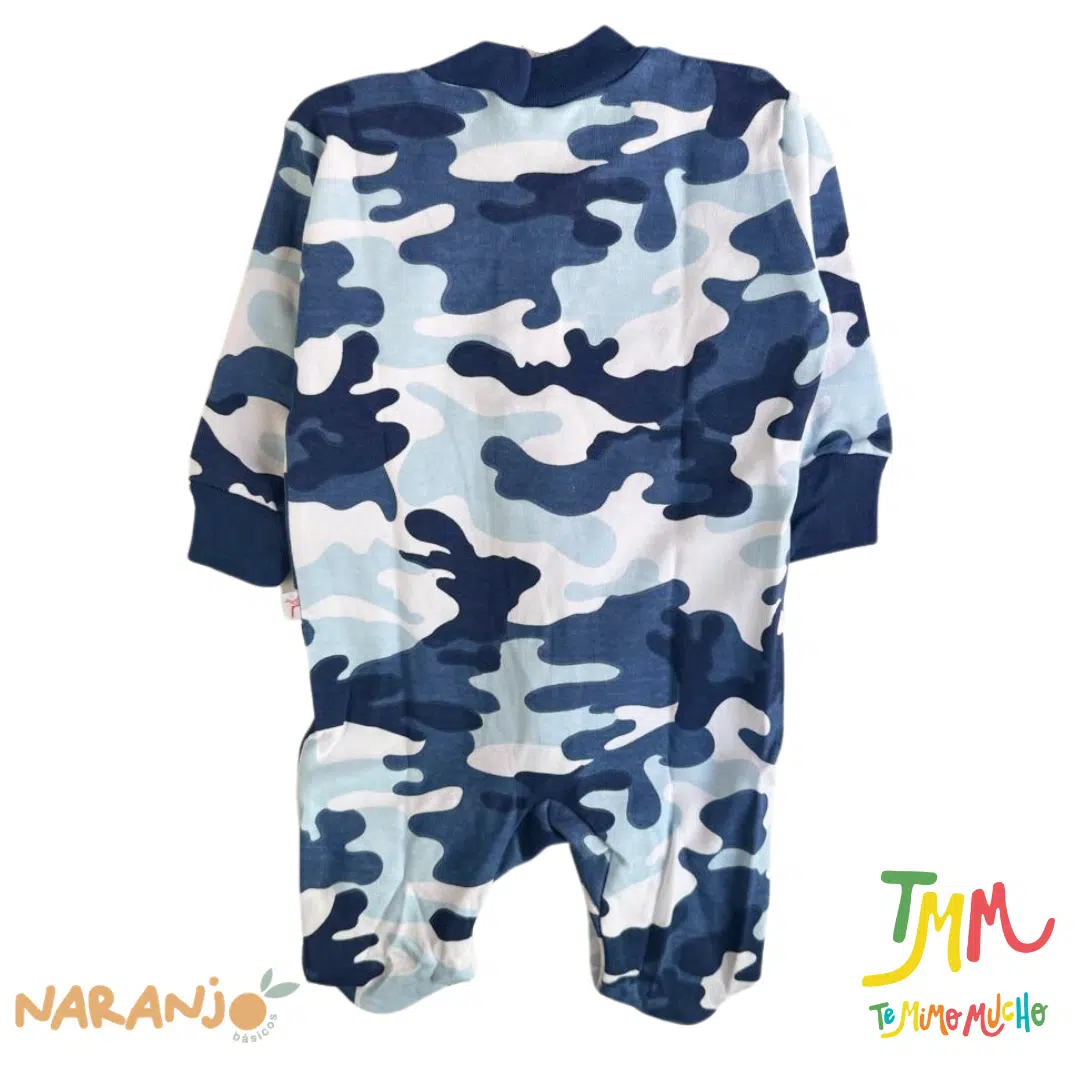 Enterito Dormilon Camuflado Naranjo Azul - Image 3