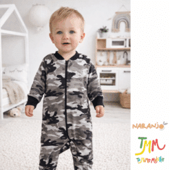 Enterito Dormilon Camuflado Naranjo Negro