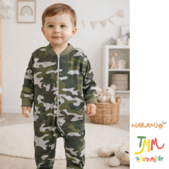 Enterito Dormilon Camuflado Naranjo Verde