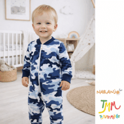 Enterito Dormilon Camuflado Naranjo Azul