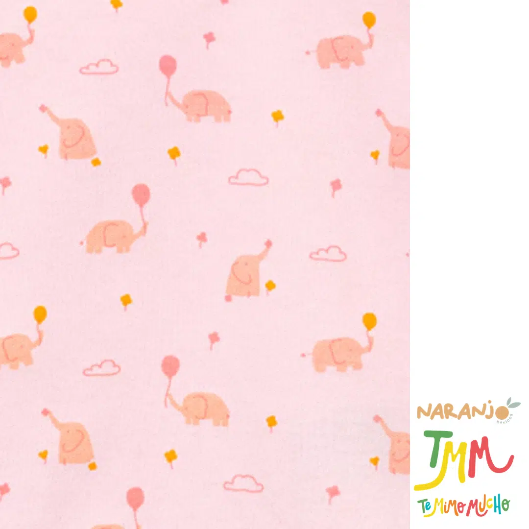 Body Naranjo Elefante Globo Rosa - Image 5