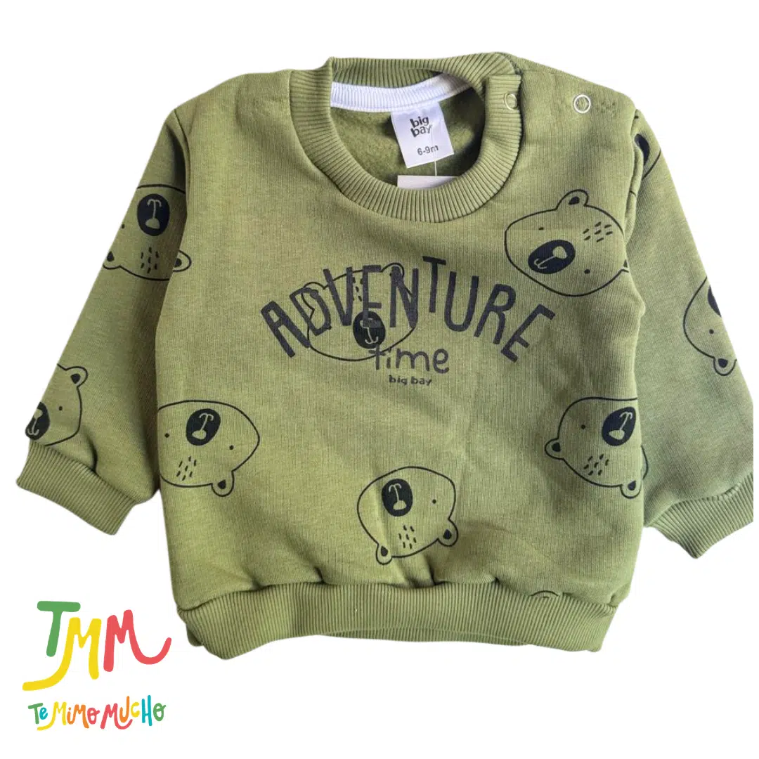 Conjunto OSITOS Buzo y Pantaloncito Verde - Image 4