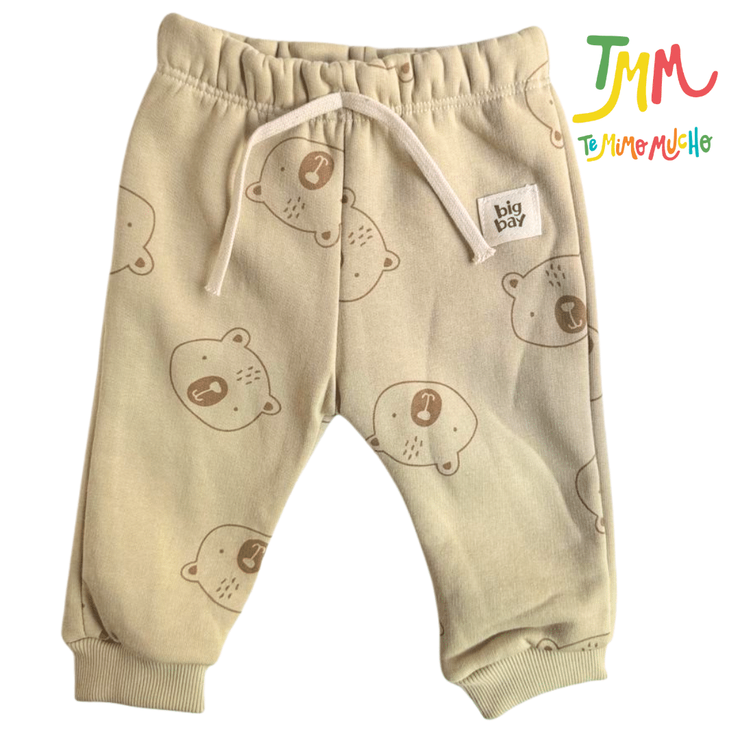 Conjunto OSITOS Buzo y Pantaloncito Beige - Image 3