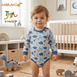 Body Naranjo DINO Celeste - Imagen 5