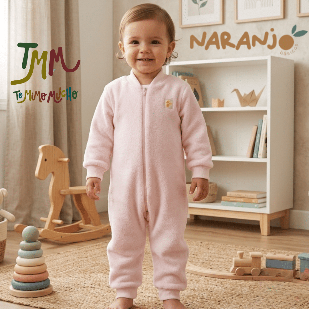 Enterito Peluche Rosa Naranjo