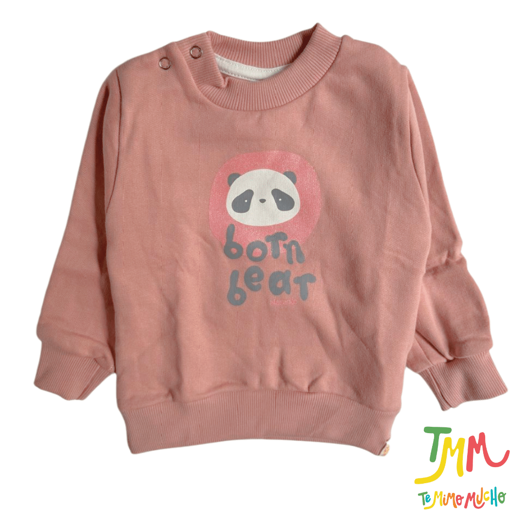 Conjunto Naranjo BORN BEAR - ROSA Buzo - Pantaloncito - Image 2