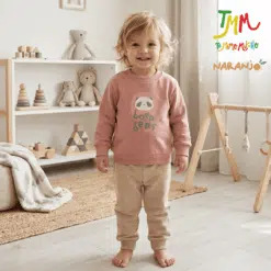 Conjunto Naranjo BORN BEAR - ROSA  Buzo - Pantaloncito
