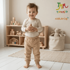 Pantaloncito Joggin c/puño Naranjo color Arena