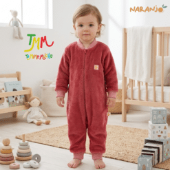 Enterito Dormilon Peluche Bordo Naranjo