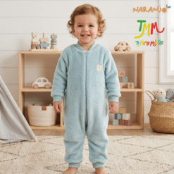 Enterito Dormilon Peluche Celeste Naranjo