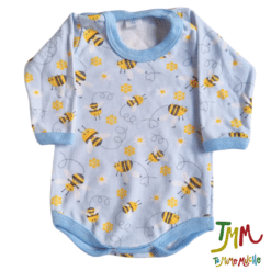 Body Manga Larga Avejas Celeste