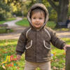 Campera Impermeable matelase marron