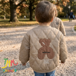 Campera  bordada beige