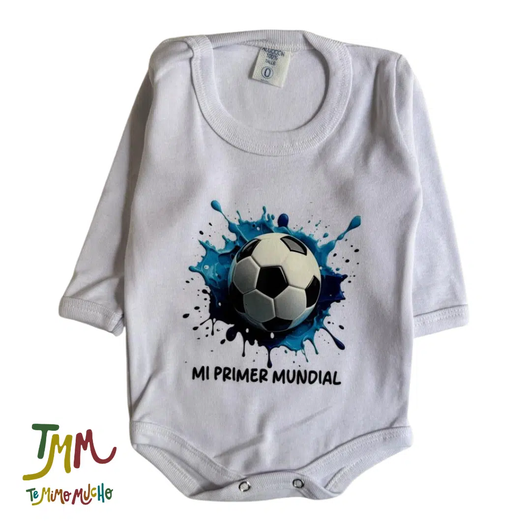 Body Mundial Mi Primer Mundial Pelota - Blanco - Image 2
