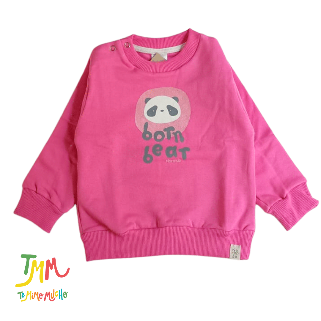 Conjunto Naranjo BORN BEAR - CHICLE Buzo - Pantaloncito - Image 2