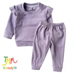 Conjunto Buzo Darlon con volado Frizado Lila