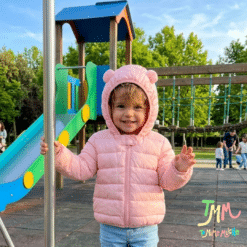 Campera Impermeable Plumita Rosa