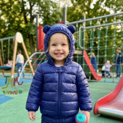 Campera Impermeable Plumita Azul