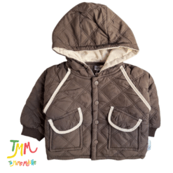 Campera Impermeable matelase marron