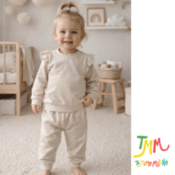 Conjunto Buzo Darlon con volado  Frizado Crudo