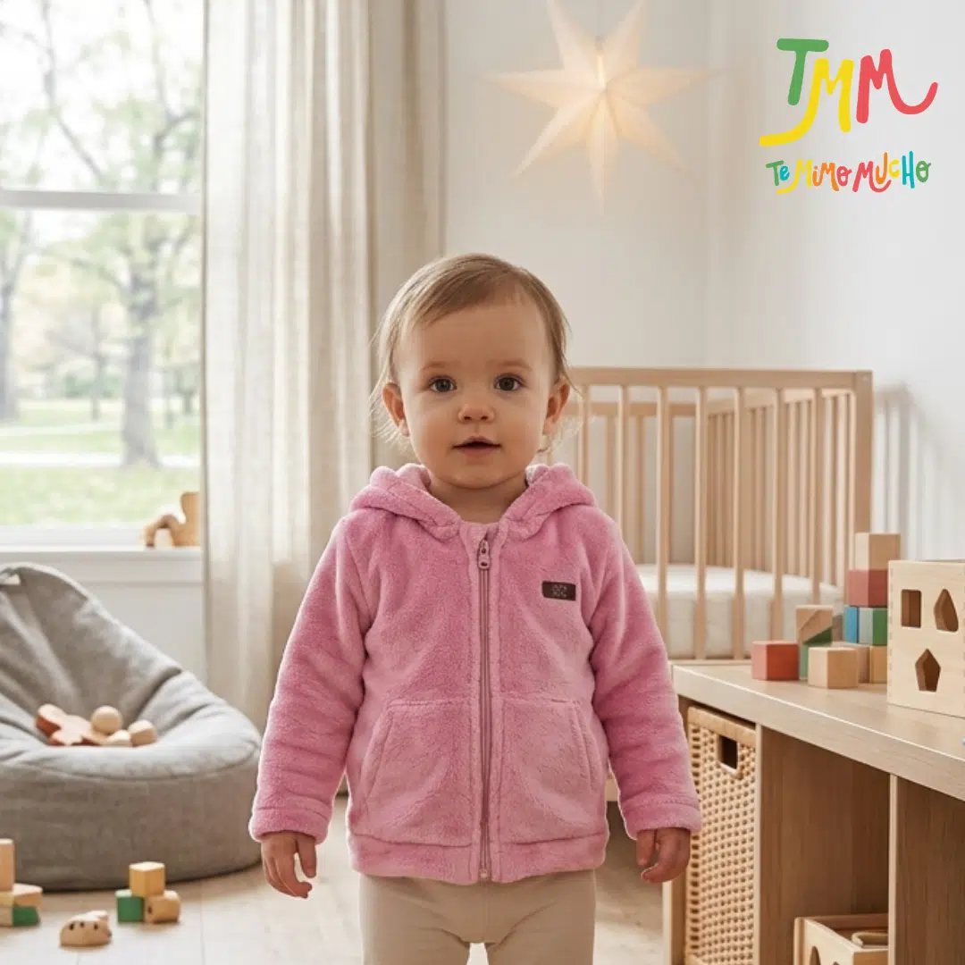 Campera Plush Rosa Big Bay