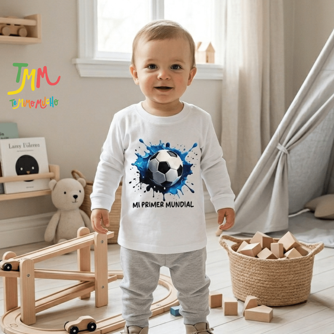 Remera Mundial Pelota Blanco