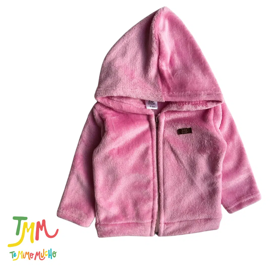 Campera Plush Rosa Big Bay - Imagen 2