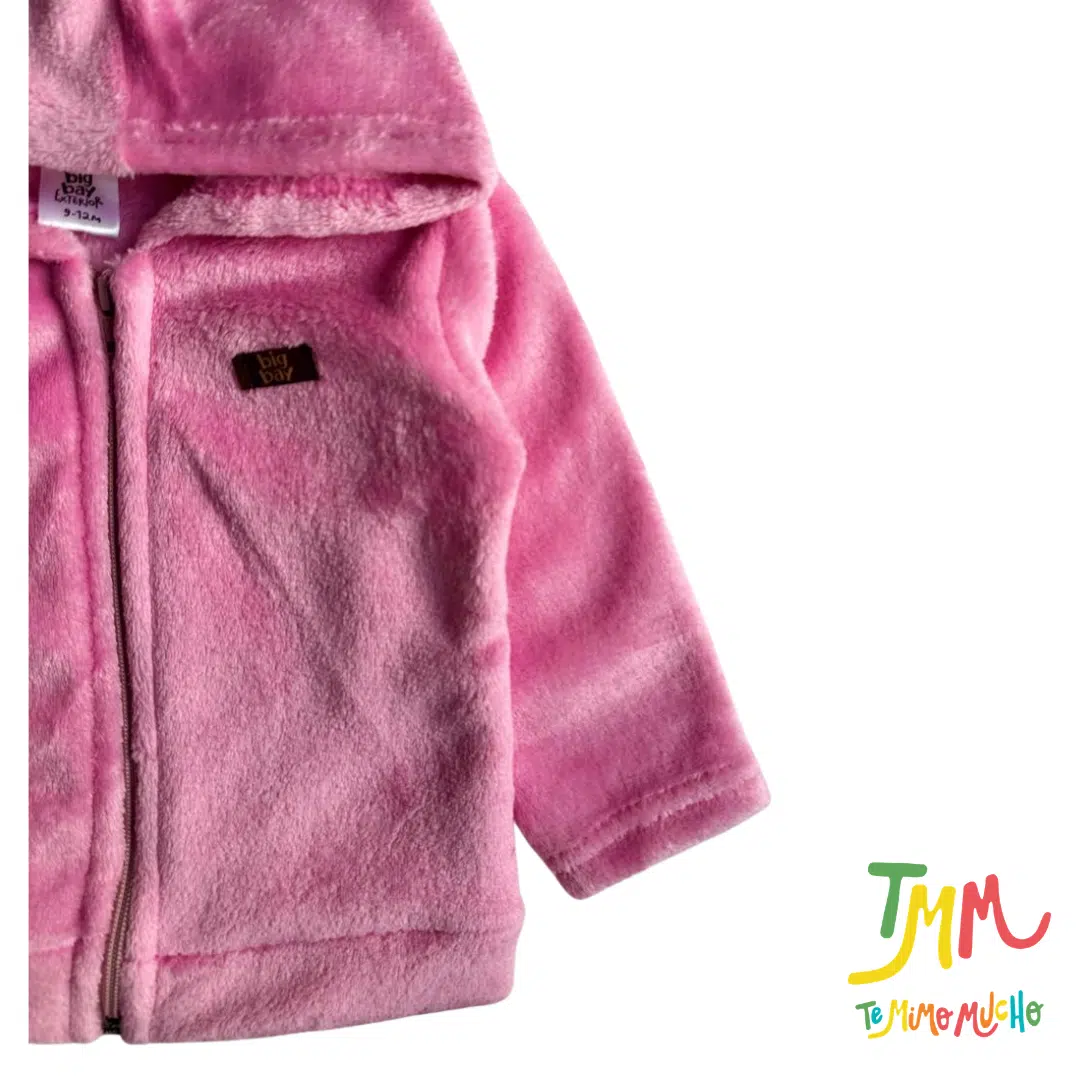 Campera Plush Rosa Big Bay - Imagen 3