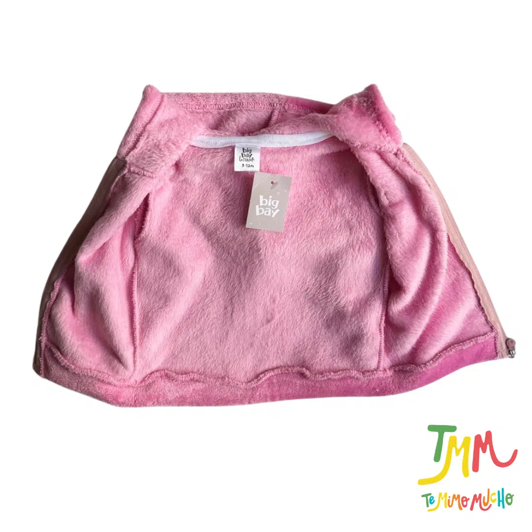 Campera Plush Rosa Big Bay - Imagen 5