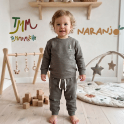 Conjunto Naranjo friza PINITO Gris