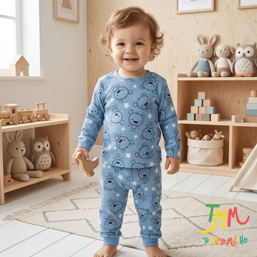 Conjunto Morley Ositos Celeste