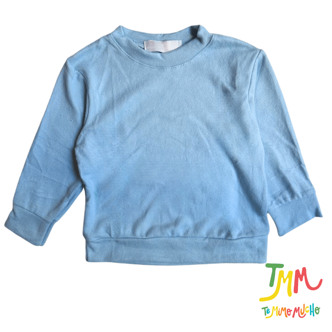 Conjunto de Buzo y Pabucha Lanilla Celeste - Image 2