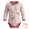 Body Manga Larga Bosque animalitos Rosa
