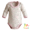 Body Manga Larga Florcitas Rosa