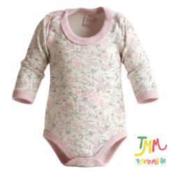 Body Manga Larga Florcitas Rosa