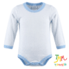 Body Manga Larga Lunares Celeste