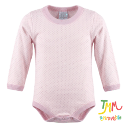 Body Manga Larga Lunares Rosa