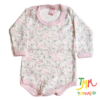 Body Manga Larga Florcitas Rosa