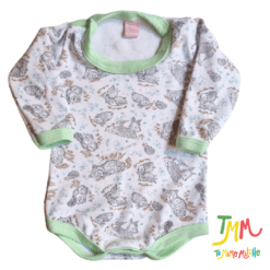Body Manga Larga Bosque Verde