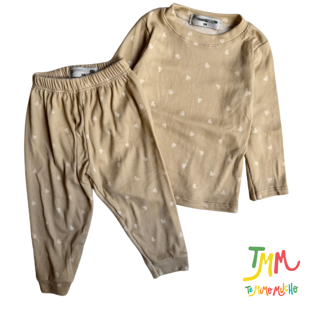 Conjunto morley beige corazones - Image 2