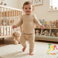 Conjunto morley beige corazones