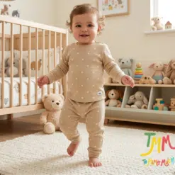 Conjunto morley beige corazones