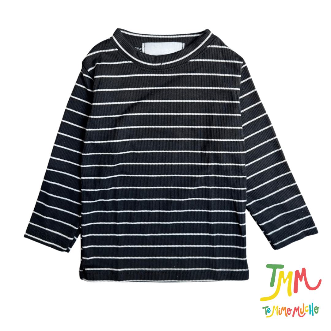 Conjunto morley rayado negro y blanco - Image 3