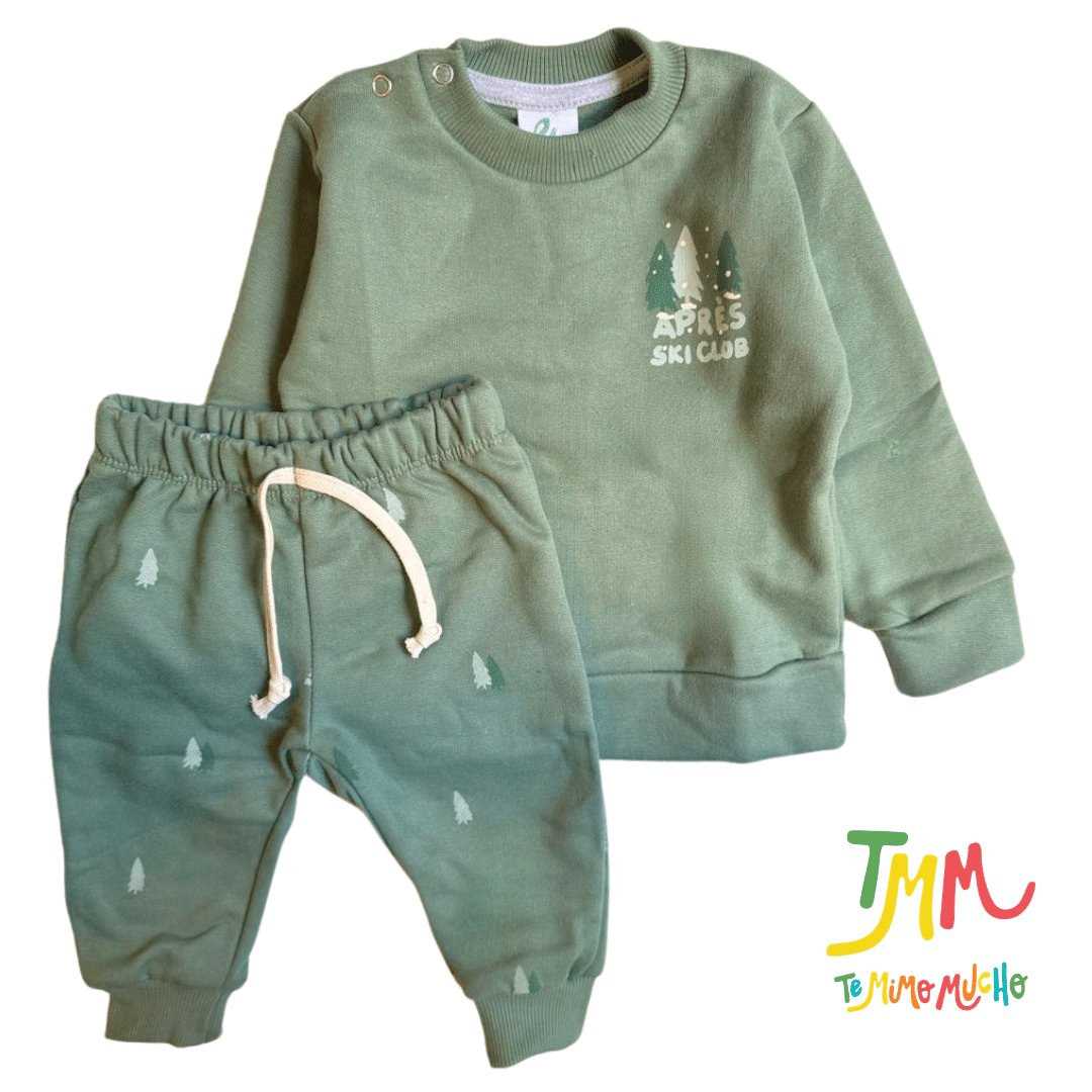 Conjunto Naranjo friza PINITO Verde - Image 2