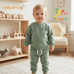 Conjunto Naranjo friza PINITO Verde