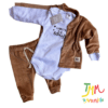 Set 3 Piezas Plush marron