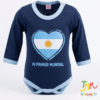 Body Mundial corazon argentina azul